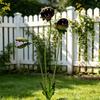 Metal Carnivorous Plant Garden Stake Handmade Rainproof Yard Sculpture for Flower Beds Patios Planters Rustproof Unique Quirky Garden Gift