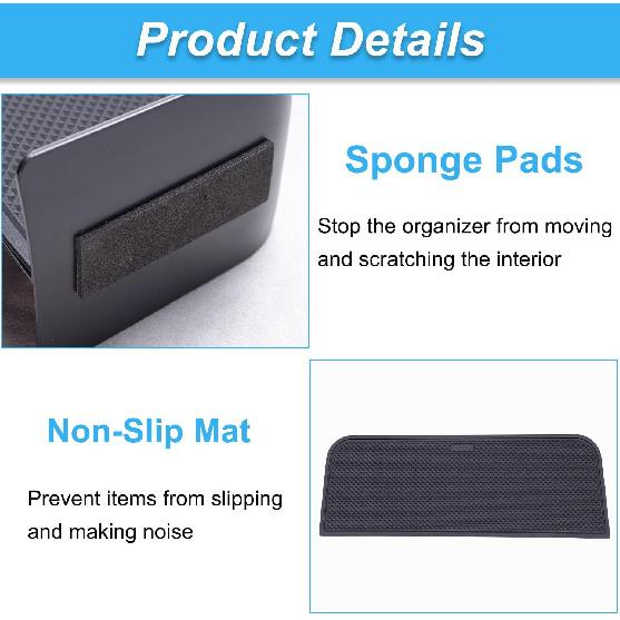 Upgraded Center Console Organizer For  2024 2025 Honda Pilot/2026 Honda Passport Accessories ABS Plastic Material Ert Divider Storage Box Car