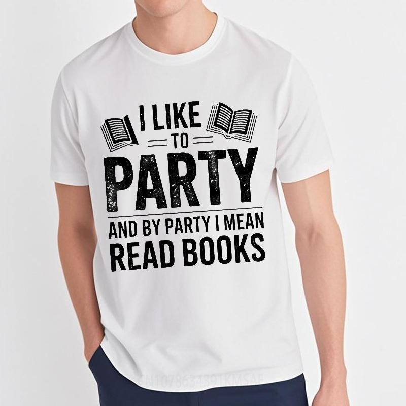 Daily Wear Summer Boys tshirt I Like To Party And By Party I Mean Read Books Short Sleeve Breathable O Neck Top Tees