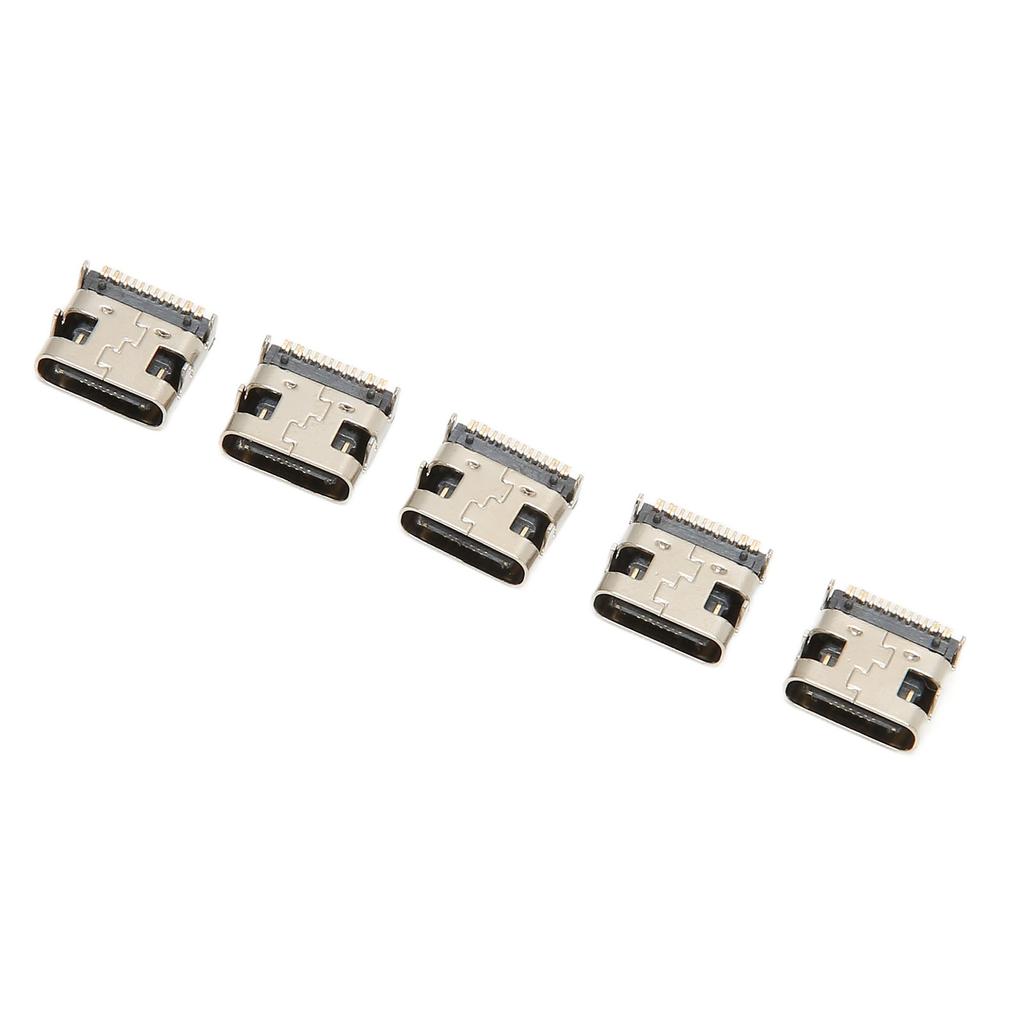 5Pcs Gamepad Socket Connector Port Type C Interface Replacement Power Charging Socket for PS5