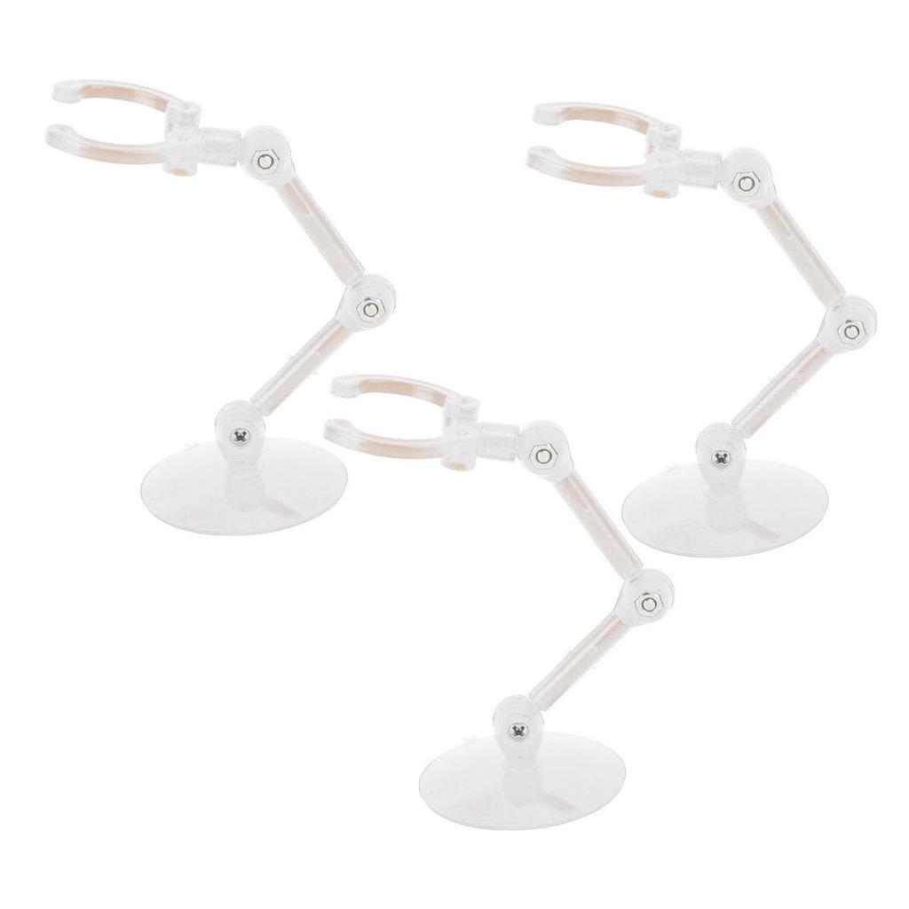 10pcs Action Figure Stand Plastic Action Figure Display Holder Mini Doll Model Support Stand Easy