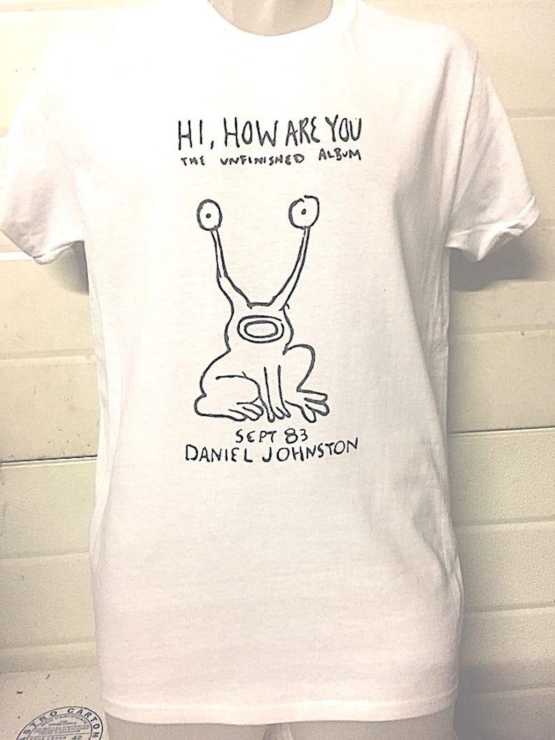 Hi how are you music T Shirt Mens Womens Tees Top Music band rock punk roll Kurt Cobai Unisex Shirt 2XL