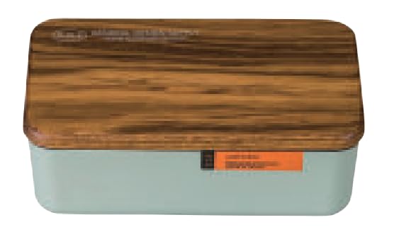 

Masakazu Long Rectangular Lunch Box D17 Item G.D.S. Single-Tier (Wooden Lid), Green, Size Approx. W11.2 H5.3 No. 52-79828-7 зелёный