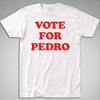 VOTE FOR PEDRO T SHIRT Dynamite Funny Uncle Rico Graphic Tee Retro Kip