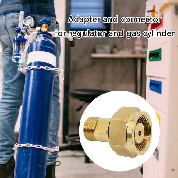 Portable Sturdy Acetylene Cylinders Adapter CGA 520 to CGA 200 Enhances Work Efficiency for Regulator Fittings