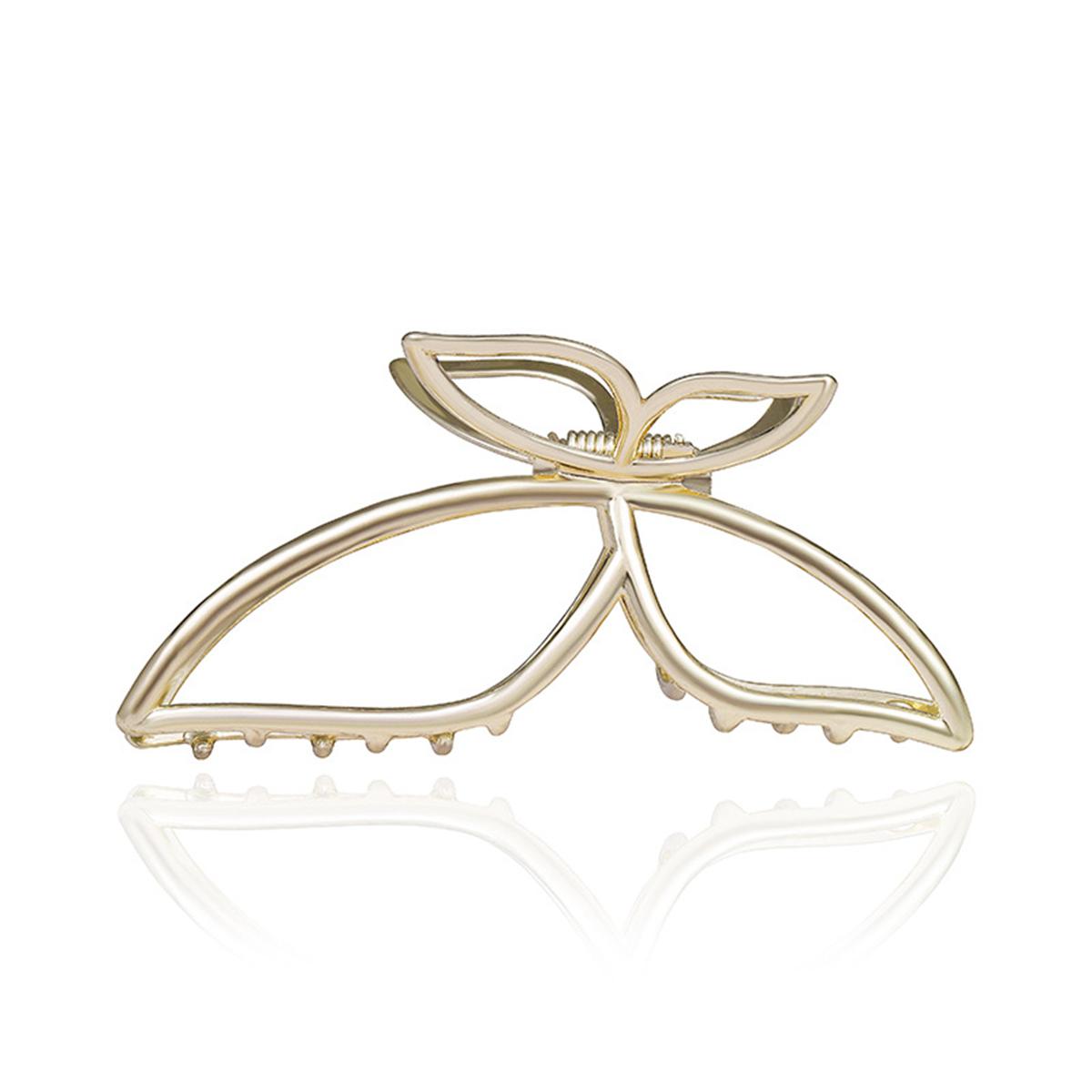 

Высококачественный полый металлический зажим-бабочка, женский затылок, завивка волос, зажим-краб, большие волосы, многозажим-акула Size fits all