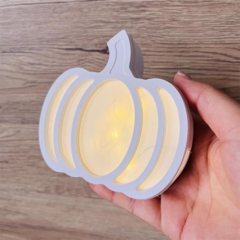 Hollowed Pumpkins Silicone Candle Mold For Making Candle Halloween Decoration Easy Demolding Silicone Mold Baking Tool