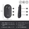 Logitech Pebble M350GR Wireless Mouse, Slim, Bluetooth, Silent, Graphite, Black [Parallel Import]