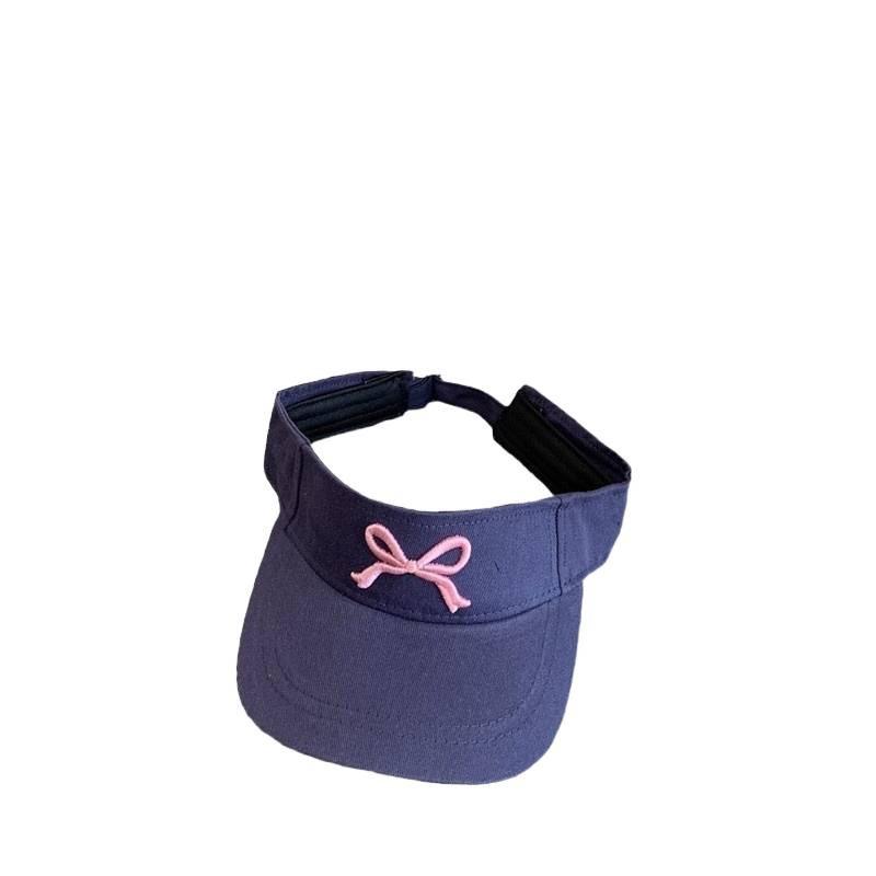 Parent-child Bowknot Open-top Hat for Women, Korean Style Versatile Fresh Sunscreen Hat, Children's Topless Sunshade Duckbill Cap for Summer