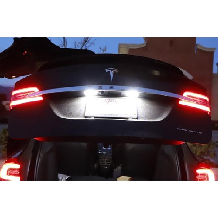 18-SMD Full LED License Plate Light Kit For 2016-up Tesla Model X, 17-up Model S