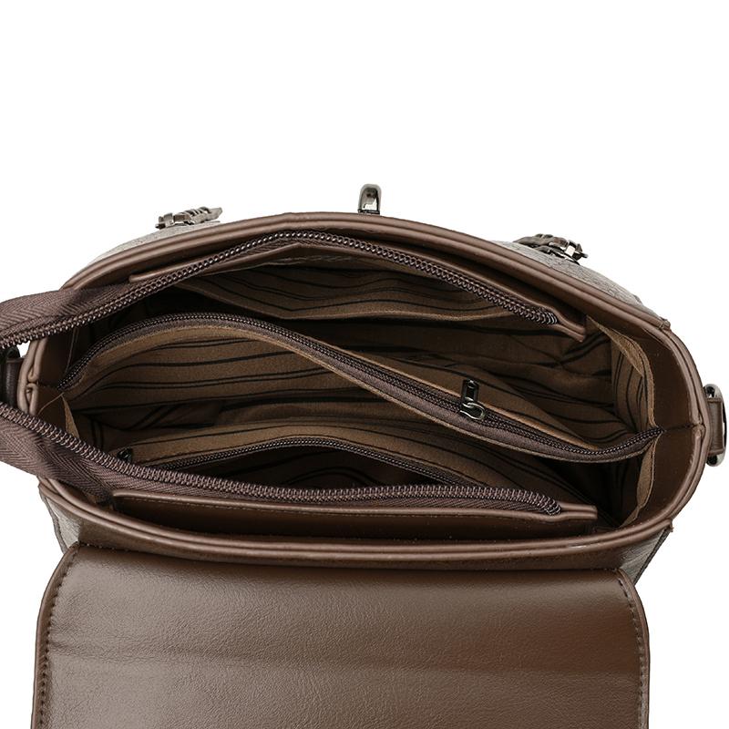 Damen-Handtasche mit großem Fassungsvermögen PU-Umhängetasche