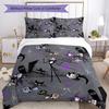 Christmas Nightmare Bedding Set Breathable Duvet Cover with Pillowcases Decorative Bed Linen for Bedroom Home Decoration Birthday Gift
