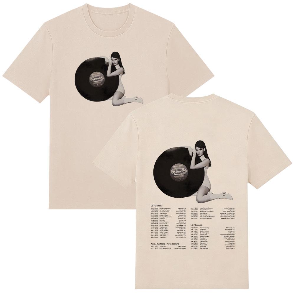 Sienna Spiro My House Tour T-shirt Vintage con Stampa Grafica T-shirt da Donna Estetica Street Style Cotone Manica Corta Unisex T-shirt Y2K