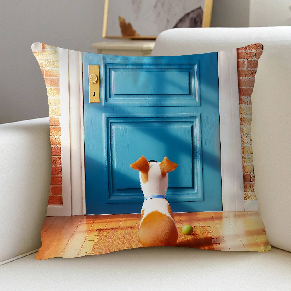 

The S-Secret Life Of Pets Personalized Pillow Dust Cover Bedroom Kids Party Decoration Pillowcase Birthday Children Gift 12x12Inch