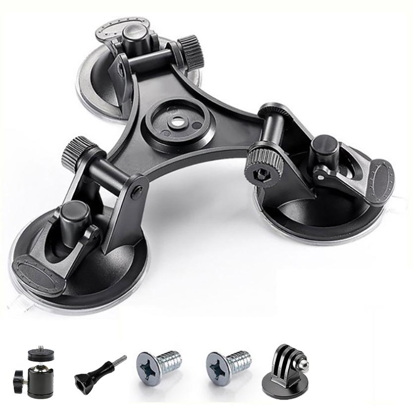 Suction Cup Mount Car Mount for Gopro Hero 13 12 11 10 9 8 7 AKASO DJI OSMO Action 3 4 Camera Insta360 X4 X3 Accessories