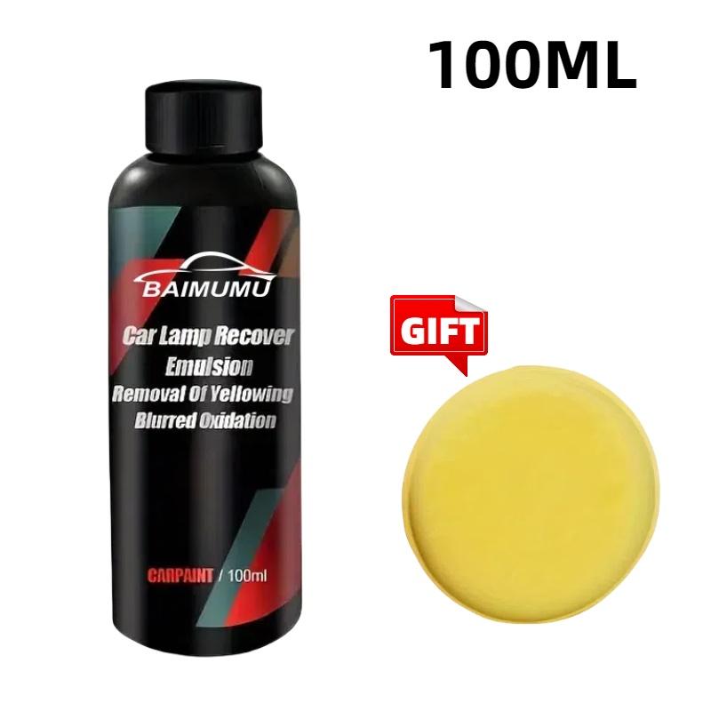 3.38 Oz Car Headlight Repair Kit - Clear Coat To Repair Oxidation, Yellowing and Scratches