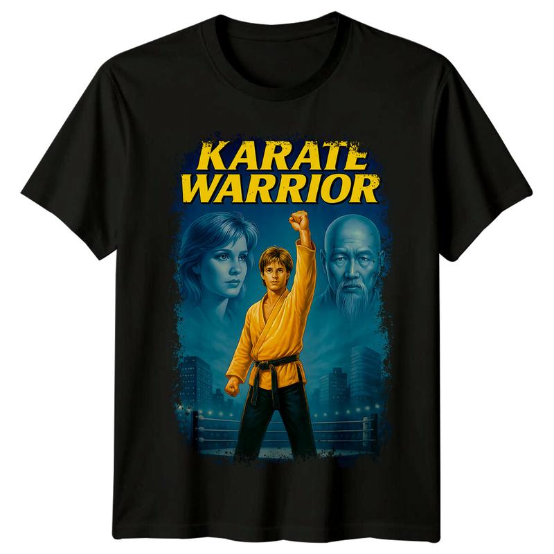 

Karate Warrior (1987) Movie Poster Inspired Unisex T-Shirt Retro 80s Tee XXXL
