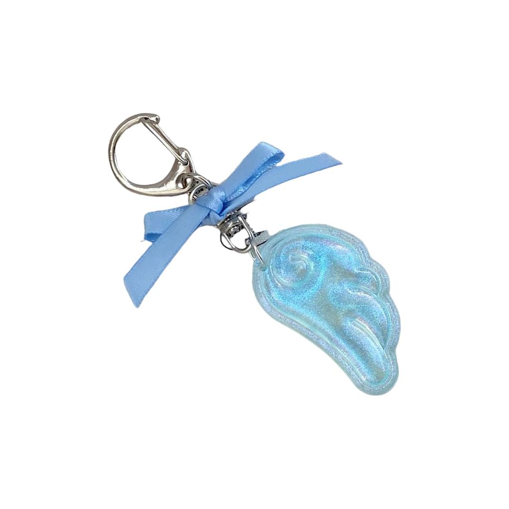 Cute Kawaii Japanese Style Keychain Bag Decoration with Angel Wing Bowknot Charm for Girls Fashion Accessory