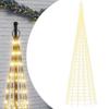 Vidaxl Choinka Z Lampek, Na Maszt, 3000 Ciepłych Białych Led, 800 Cm