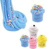 4 bucăți colorat amestecare nor vată de zahăr slime moale și non-lipicios jucărie de bricolaj pentru copii