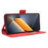 For TECNO Pova 6 Pro 5G LI9 Leather Case Multiple Card Slots Phone Cover -  Red