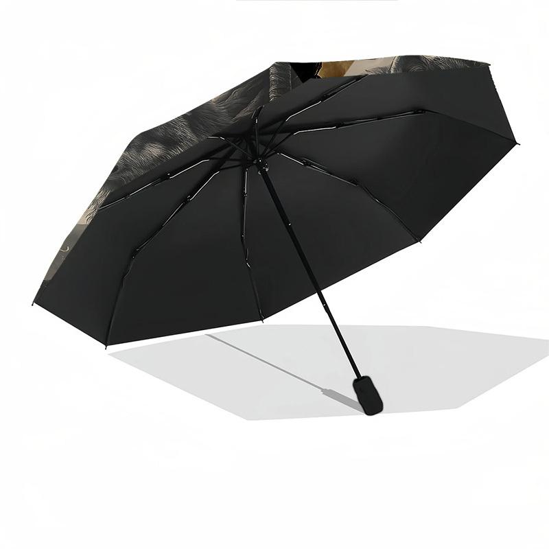 Wolf Sword Themed Automatic Opening and Closing Umbrella, Brightly Colored 8-rib Portable Umbrella, Suitable for Men and Women, A Perfect Gi