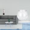 Abstract Figurine Sculpture for House Office Coffee Table Decor with Transparent Small Fish Tank