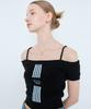 LARTIGENT L4 Cable Offshoulder Knit(Black)