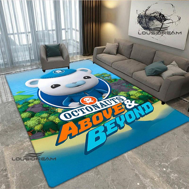 3D The-Octonauts cartoon printed carpet Living room bedroom non-slip carpets Yoga mat Outdoor carpet kawaii rug birthday gift