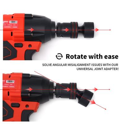 1/2inch Drive 10-24mm Universal Joint Hex Short Socket Electric Wrench Adapter 360°Swivel Impact Socket For Pneumatic Wrench