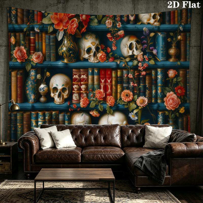 Fantasy Bookself Wall Tapestry Aesthetic Wall Hanging Printed Fabric Blanket Decorative Tapestries for Bedroom Living Room Home Decor