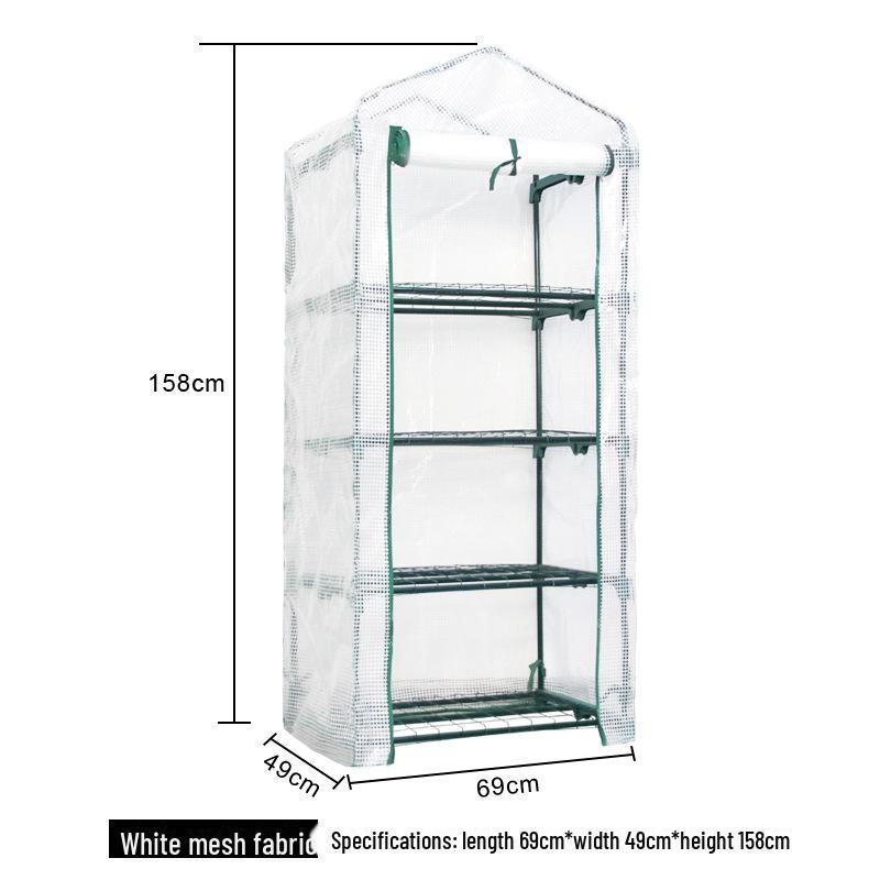 Compact Balcony Greenhouse: Protects Flowers, Succulents & Plants, Ideal for Courtyard, Provides Winter Frost Protection & Warmth