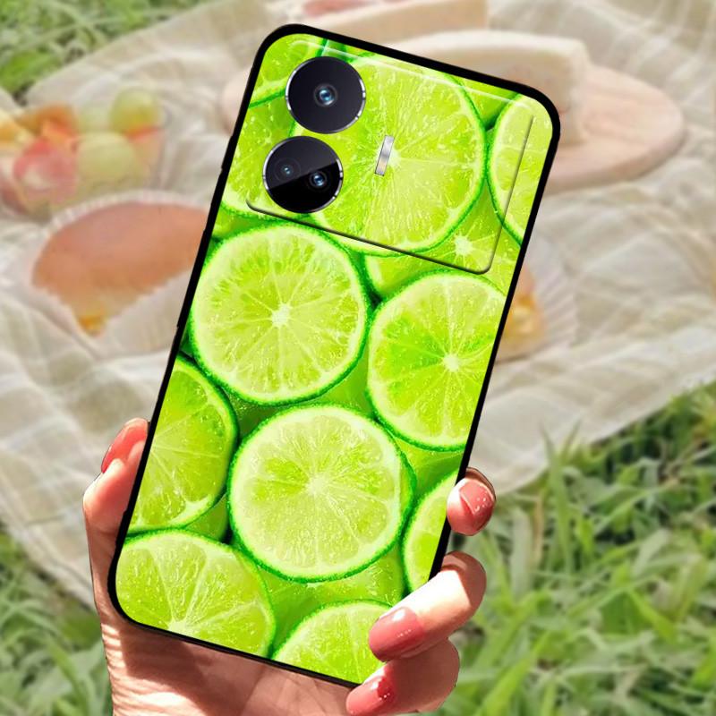 For Realme GT Neo 5 SE Case Popular Picture Black Silicone Soft Back Cover Case For Realme GT Neo 5 SE 5SE Phone Cover Funda