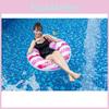 Thickened And Enlarged Inflatable Lifebuoy With Handle For Children And Adults Navy Style Pink Striped Swim Ring