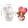 Creative Heart-Shaped Cupid Bear Valentine's Day Candle Silicone Mold Love Hot Air Balloon Bear DIY Craft Resin Mould Home Decor
