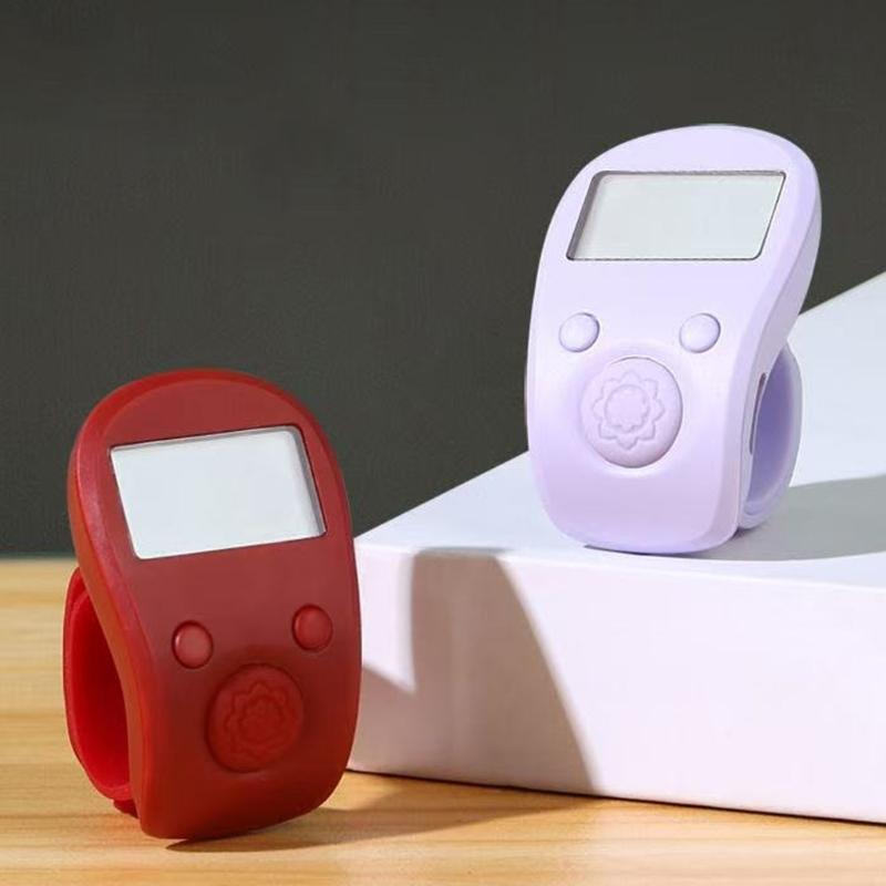 Plastic Point Marker Row Finger Counter Electronic Digital Tally Counter For Sewing Knitting Weave Tool