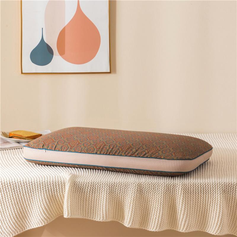 

Мягкая наволочка Подушка из латекса для взрослых и детей Подушка из латекса Подушка для шейного позвонка Высокая и низкая подушка Подушка без давления 70 * 40 * 13cm Memory Cotton