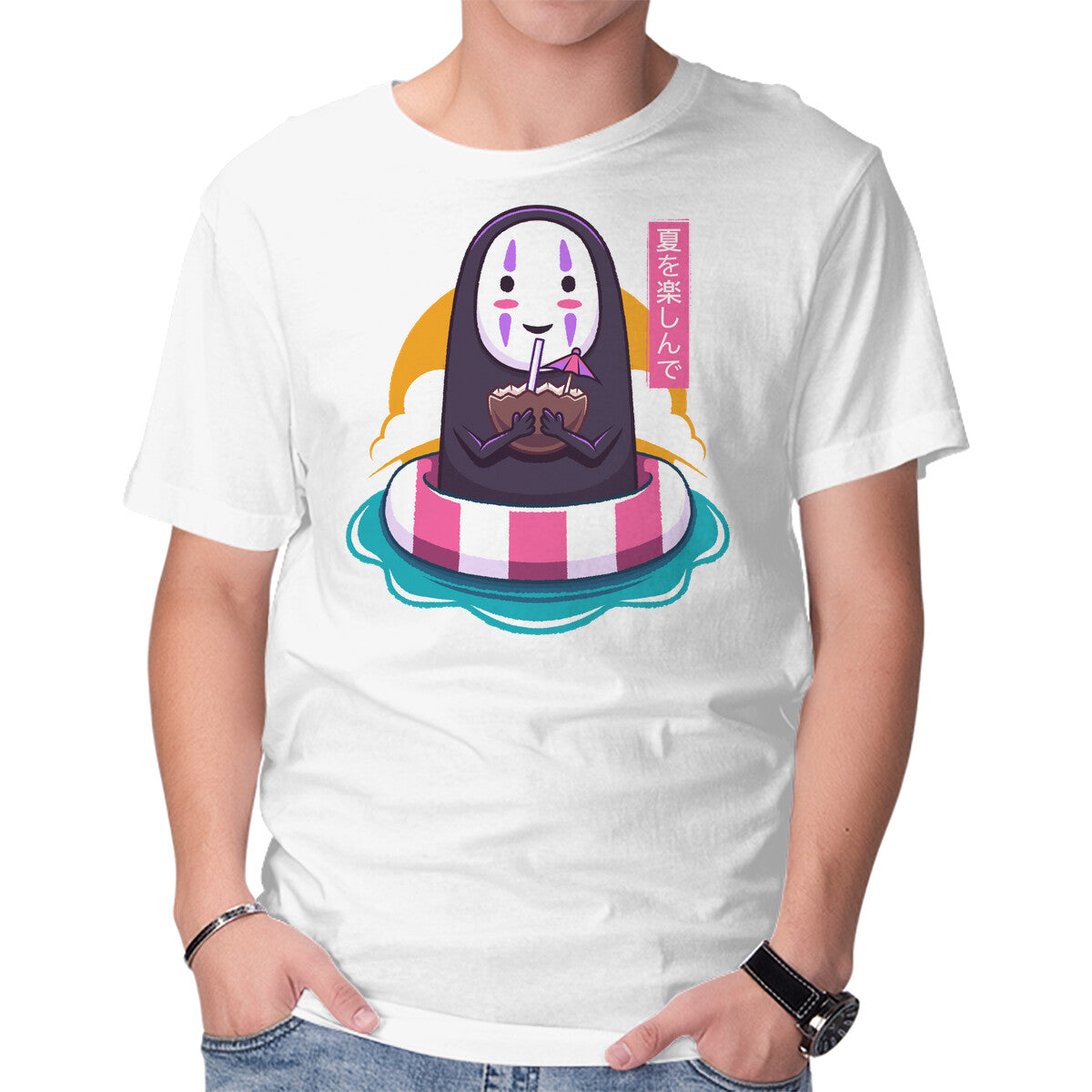 Unisex Crew Neck T-Shirt Dark Spirit Summer Graphic Short Sleeve Casual Tee M