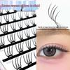 Korean Style Lightweight Glue-Free Vertical Idol False Eyelashes – Delicate Thin Strips with Distinct Roots