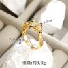 Ring Europäischer und Amerikanischer Stil Leopardenschlucker Tier Ring Licht Luxus Hand Schmuck