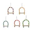 Parrots Bridge Hammock Swing Bridge Swing Standing Training Supplies Bridge Wood Hammock with Colorful Beads Toy
