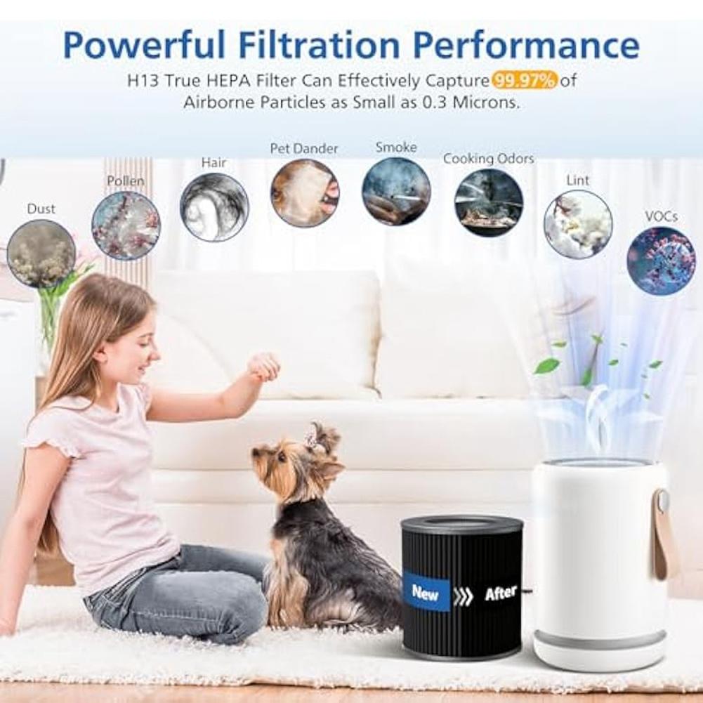 Air Mini PECO-HEPA Replacement Filters for Molekule Air Mini Molekule Air Mini+ Air Purifiers, 2 Pack