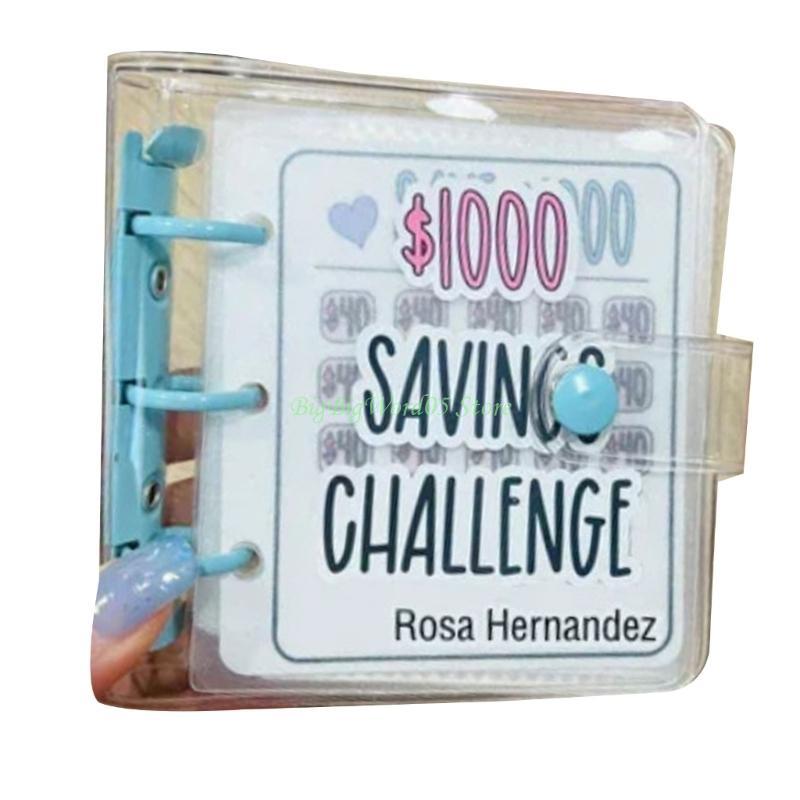 24TE 5 Styles 2025 Mini Budget Book Binder Savings Challenge $150/300/500/1000 Saving