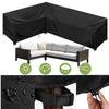 Outdoor Waterproof Sectional Sofa Cover Heavy Duty L-Shape Couch Cover Lawn Sofa Covers Garden Furniture Weather Protection