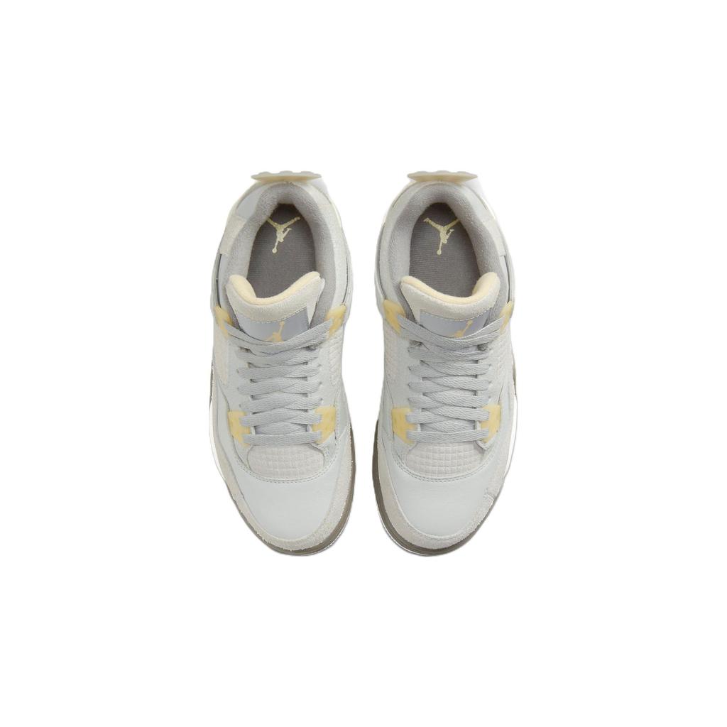 Air Jordan 4 Retro SE Craft GS Photon Dust Kids Sneakers Grey Pale-Vanilla Off-White DV2262-021