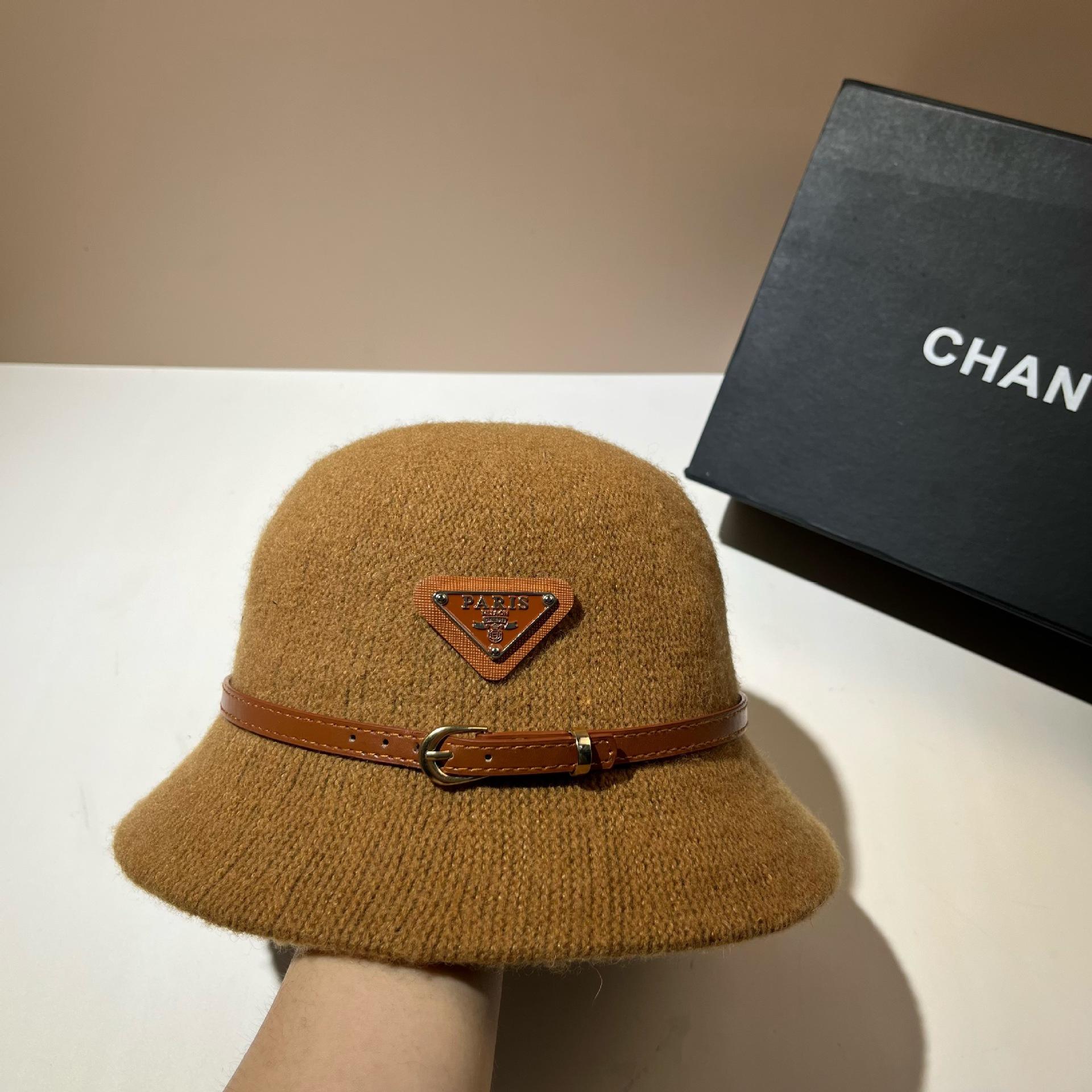 Французская Шляпа-Ведро Треугольной Формы Осень Зима Новая Шерстяная Цилиндрическая Модная Высококачественная Теплая Зимняя Рыбацкая Шляпа Детская Adjustable