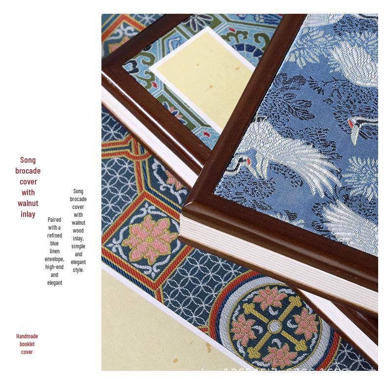 Deluxe Envelope Album with Blank Xuan Paper Pages for Calligraphy and Painting