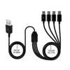 USB Type C Splitter Charging Cable 4 in 1 Multi Charging Cable USB to 4x Type C Splitter Data Sync Cord USB C Cable