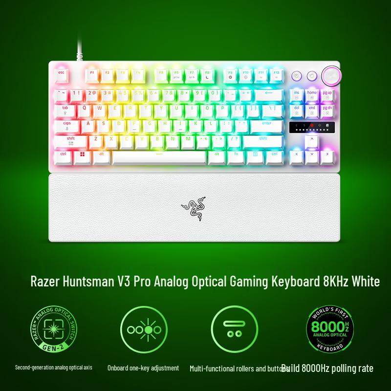 

Ігрова клавіатура Razer Huntsman V3 Pro TKL 8K Аналогова Оптична