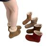 Two-wear leather snow boots women's winter 2025 new Mori retro lamb wool short boots velvet cotton shoes